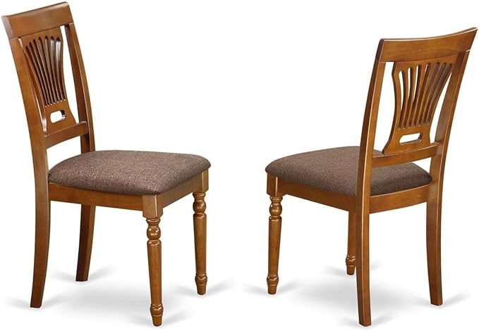 East West Furniture DLPL3-SBR-C 3 Piece Dining Room Table Set Contains a Round - Image 3