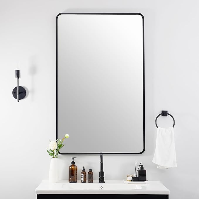 ANDY STAR Wall Mirror for Bathroom, 24x40 Inch Bathroom Vanity Mirror, Tube - Image 9