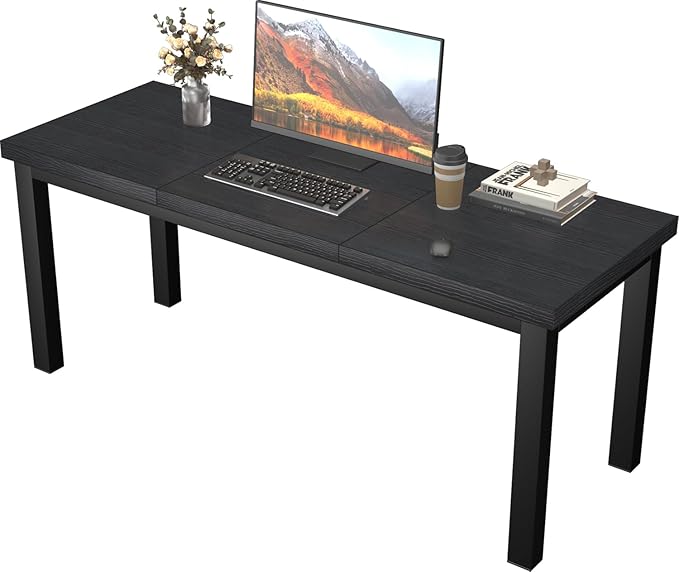 55.1 Inch Small Computer Desk, Home Office Desk, Modern Table by Unknown