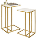 Small Side Tables C Shaped, End Table Set of 2, Small Table Stand by Aibijusolidwoodfurniture