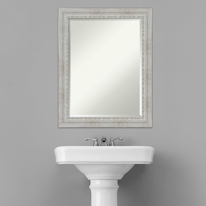 Amanti Art White Bathroom Mirror - Image 5