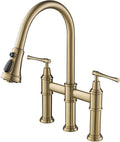 KRAUS Allyn Transitional Bridge Kitchen Faucet by KRAUS