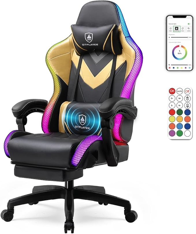 GTPLAYER Gaming Chair, RGB Gaming Chairs by GTPLAYER