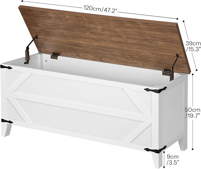 HOOBRO 47.2" Toy Box, Storage Chest - Image 3