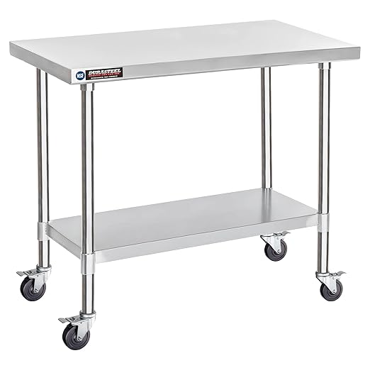 DuraSteel 30x48 NSF Stainless Steel Cart by DuraSteel