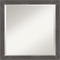 Amanti Art Grey Wall Mirror 23x23 Woodridge Rustic Grey Square Bathroom Mirror by AmantiArt