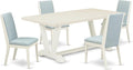 East West Furniture V027LA015-5 5 Piece Dining Room Table Set Includes a by EastWestFurniture