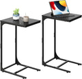 WLIVE C-Shaped End Table Set of 2, Small Couch Side Tables by WLIVE