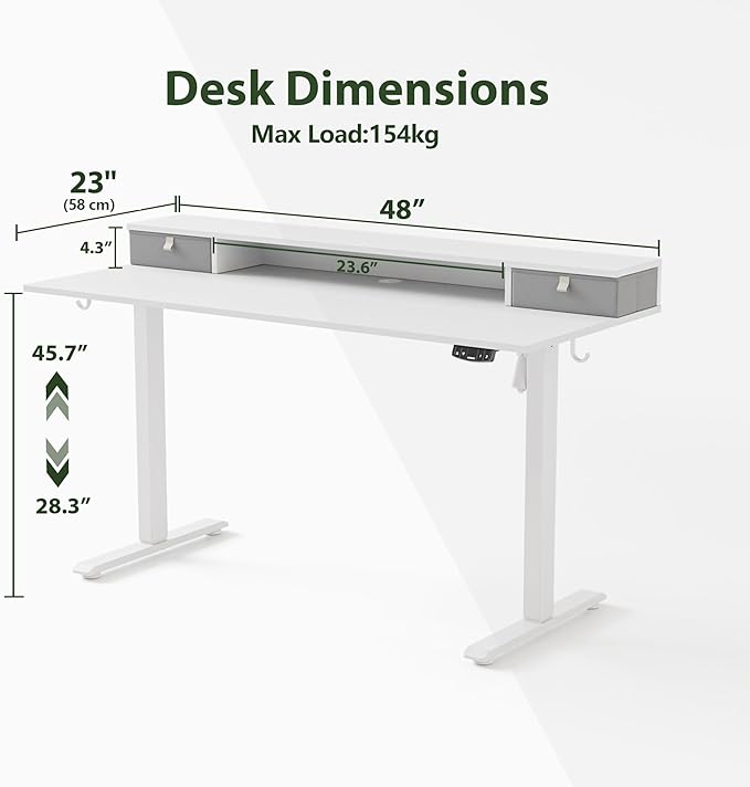 Agilestic 48 x 23 Inches Electric Standing Desk - Image 2