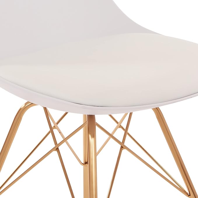 OSP Home Furnishings Oakley Mid-Century Modern Bucket Chair, Faux Leather - Image 7