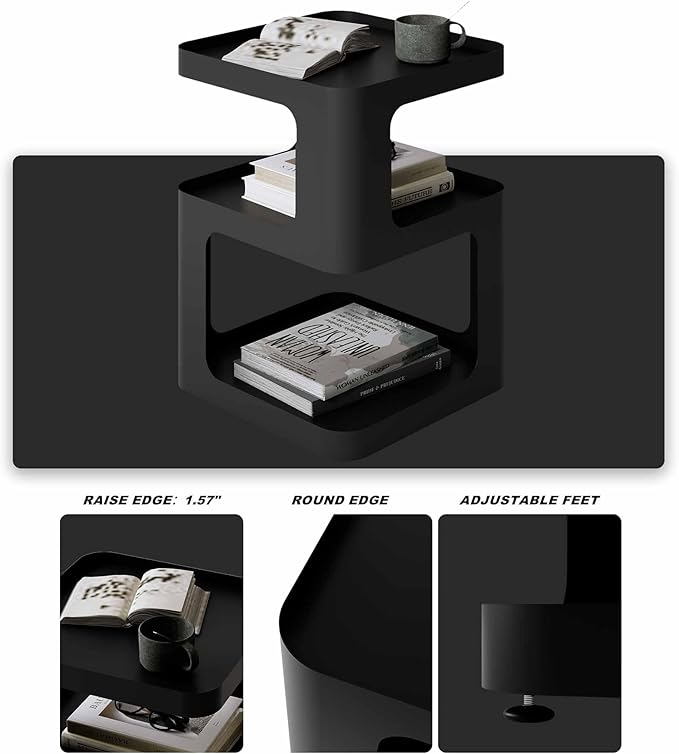 XIV Side Table, Small End Table, Modern Nightstand, Accent Bedside Table - Image 4