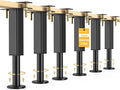 6PCS Adjustable Height Bed Support Legs, 7.3-12 In, Metal Heavy Furniture Legs by NESAPTO