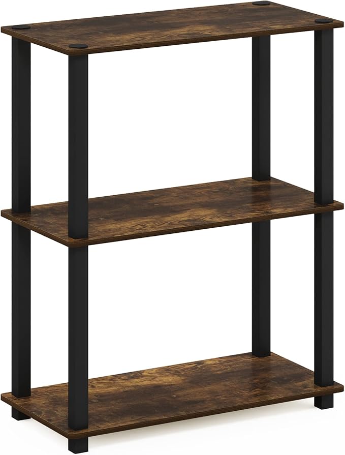 Furinno Turn-S-Tube 3-Tier Compact Multipurpose Shelf Display Rack - Image 5