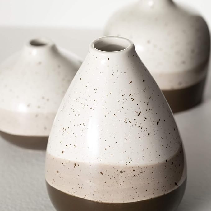 Sullivans Strata Mini Vase Set of 3, Trio Bud Vase, Shelf Mantel - Image 2