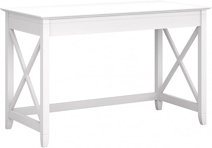 Bush Furniture Key West 48W Writing Desk in Pure White Oak by BushHome