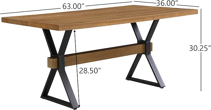Christopher Knight Home Keyats 63 Inch Dining Table - Image 2