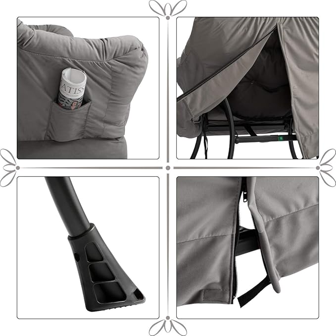 HollyHOME Fabric Lazy Chair - Image 8