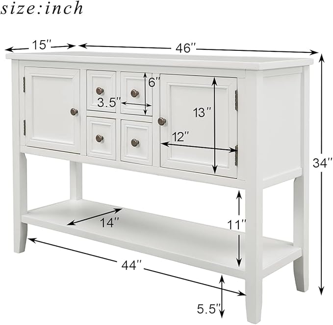 Merax Modern Wood Buffet Cabinet - Image 2