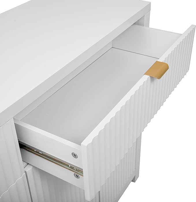 Merax Modern Wave-Pattern Sideboard Cabinet - Image 8