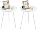 Apicizon 16" Round Side Table Set of 2, Mid Century Modern Coffee Table or by APICIZON