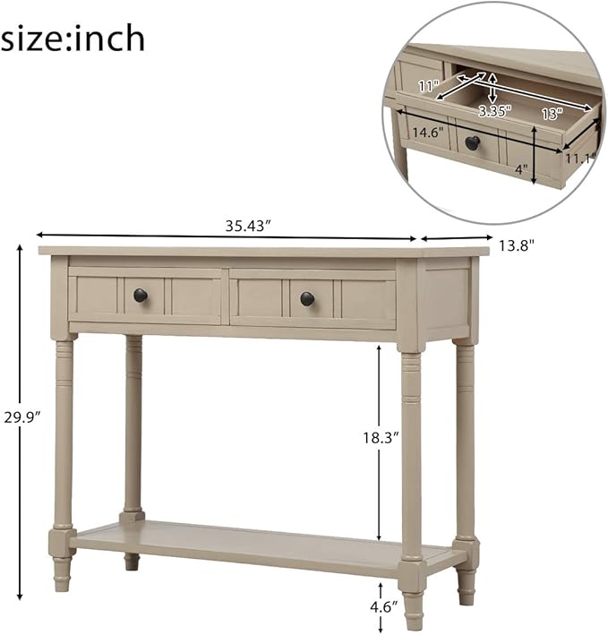 Merax Long Narrow Entryway Console Table - Image 2