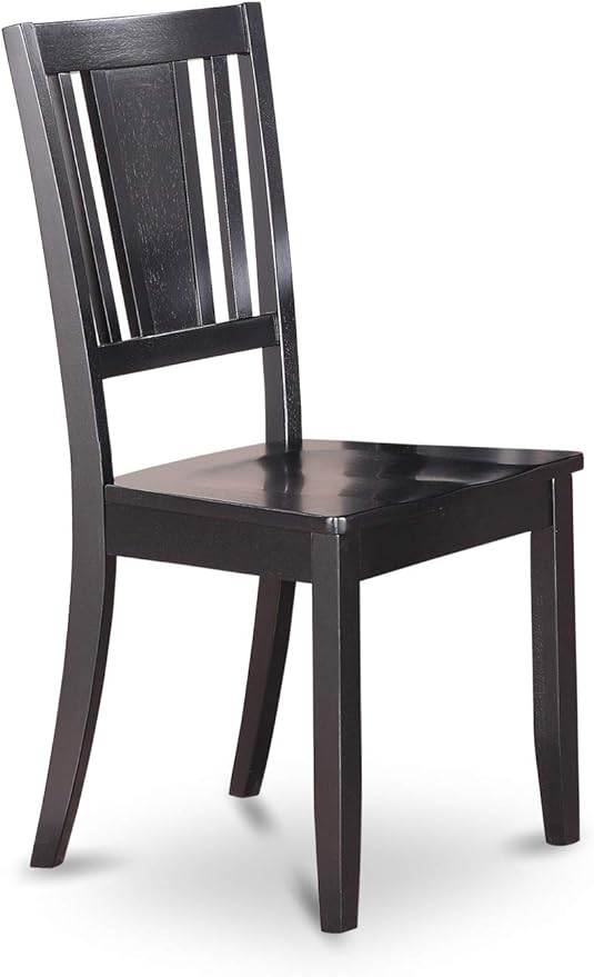 East West Furniture LGDU5-BLK-W 5 Piece Dining Set Includes a Rectangle Dining - Image 7