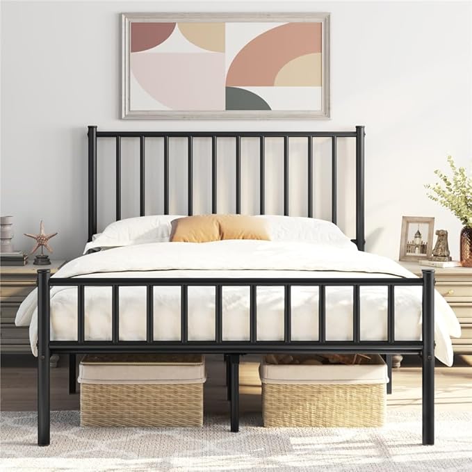Yaheetech 14 Inch Full Size Bed Frame Metal Platform Bed by Yaheetech