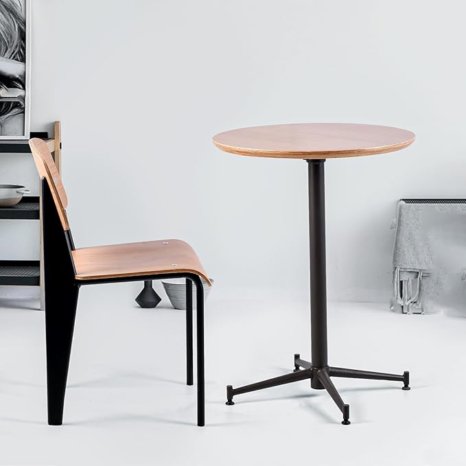 LOKKHAN Dining Chairs, Vintage Wood Metal Home Kitchen Breakfast Cafe Chairs - Image 2