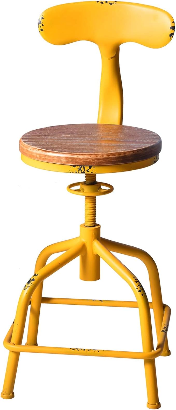 Topower Farmhouse Kitchen Stool, Industrial Counter Stool, Kitchen Deco Round - Image 4