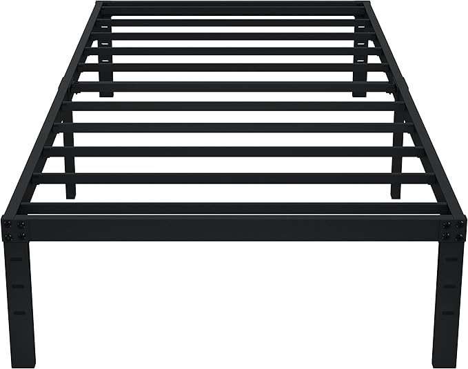 EMODA 14 Inch Twin Bed Frames No Box Spring Needed, Heavy Duty Metal Twin by EMODA