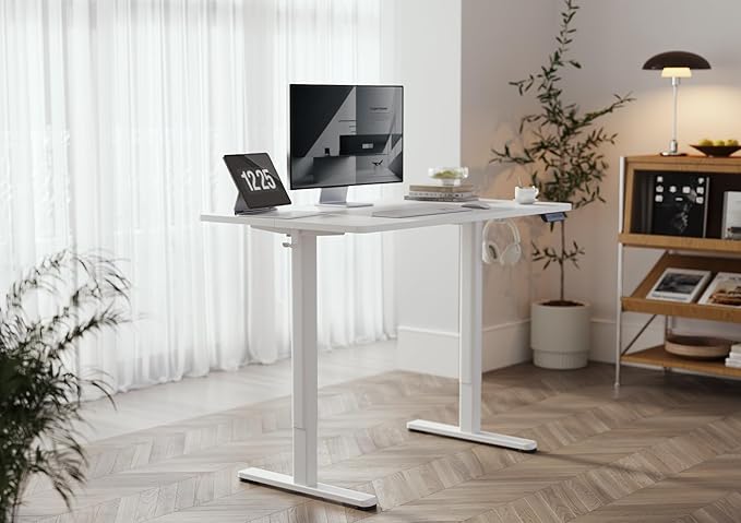 YDN Electric Standing Desk, 40x24 Inch Adjustable Height Stand up Desk - Image 2
