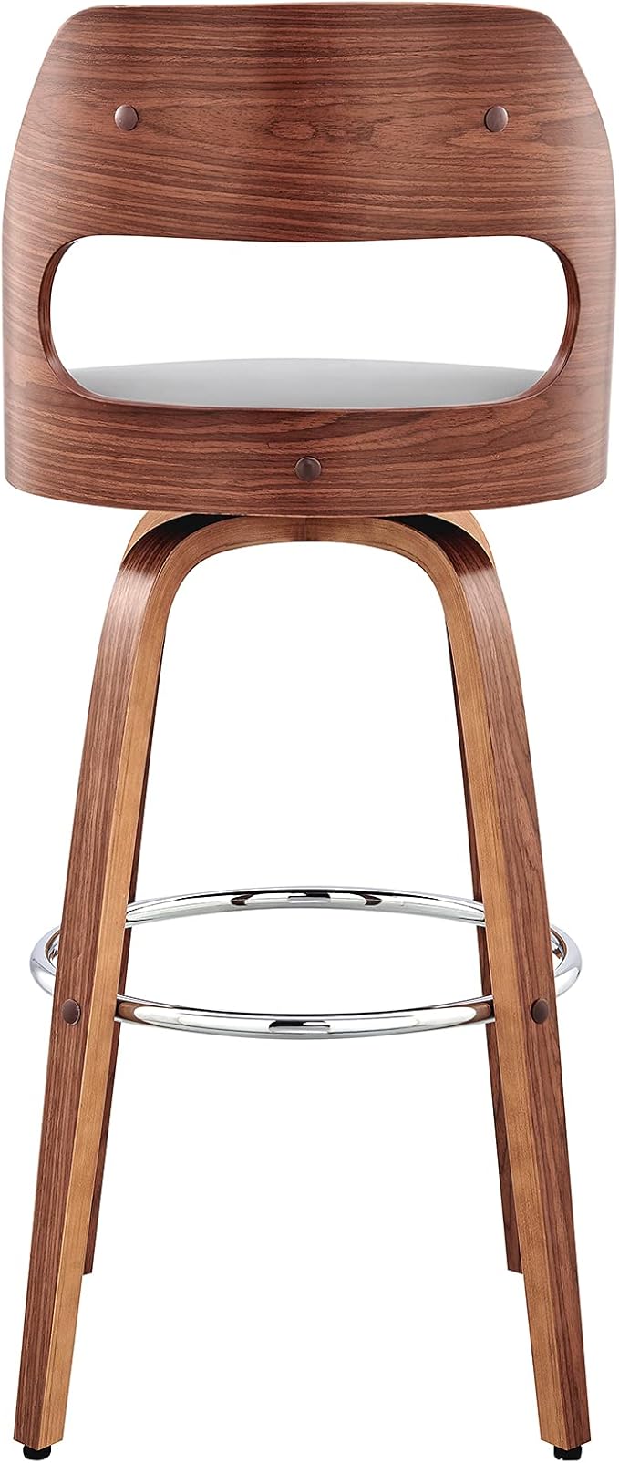Armen Living Julius Mid Century Modern Swivel Bar Stool - Image 7