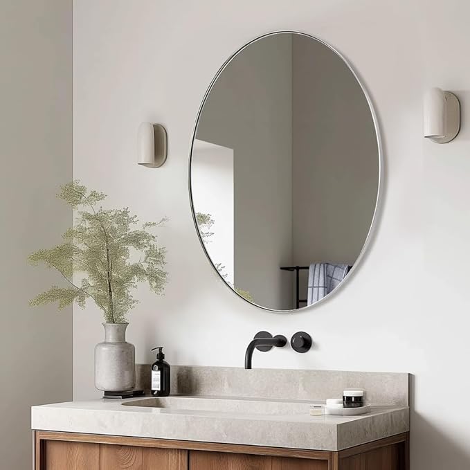 ANDY STAR Polished Chrome Oval Mirrors - Image 4