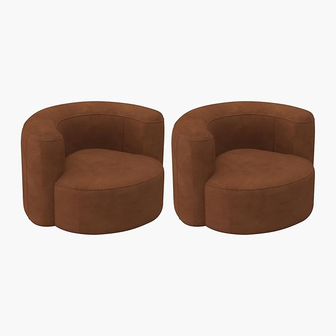Acanva Luxury Modern Tight Curved Back Velvet Sofa, Minimalist Style Comfy Couch by acanva