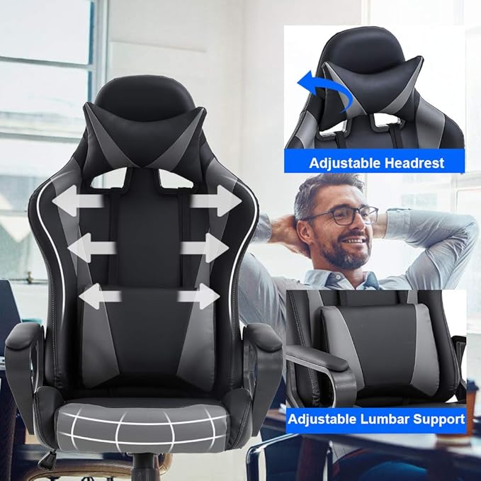 PC Gaming Chair Ergonomic Office Chair Cheap Desk Chair Executive Task Computer - Image 5