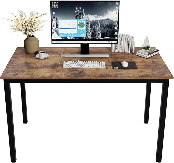 DlandHome 47 inch Computer Desk Home Office Table Writing Desk Study Table by DlandHome