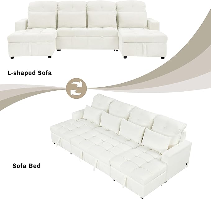 Ball & Cast 110.2" Oversized Versatile Sectional Sleep Sofa - Image 9