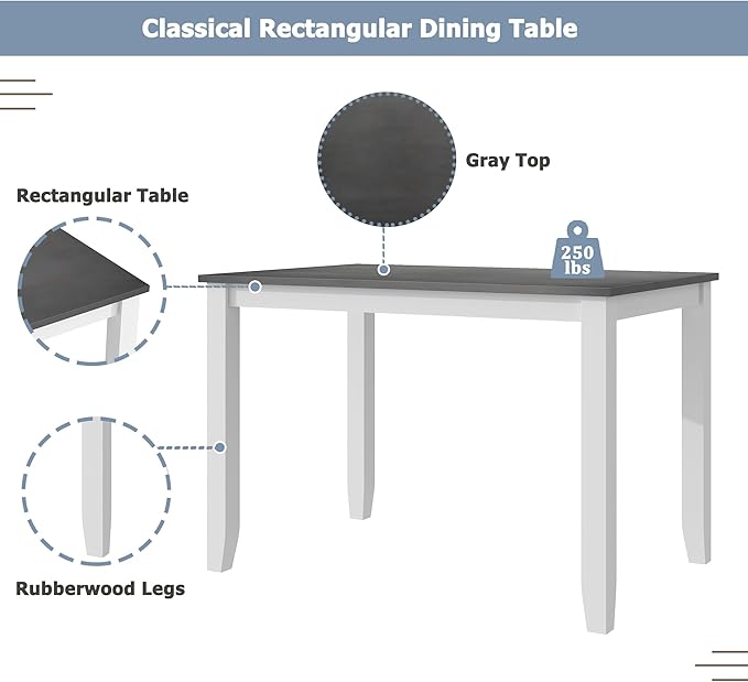 Ball & Cast Dining Table Set for 4 - Image 6
