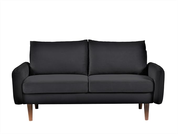 Container Furniture Direct Kent Velvet Loveseat Sofa - Image 2