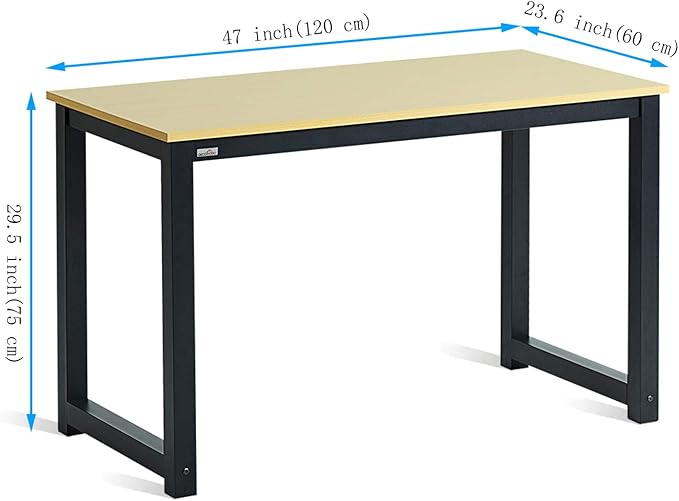 Decoholic 47 Inch Computer Desk, Home & Office PC Laptop Study Writing Table - Image 8