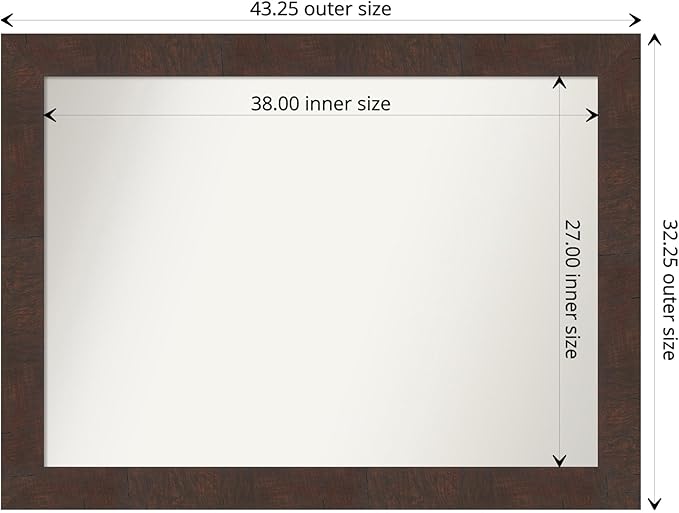 Amanti Art White Bathroom Mirror - Image 4