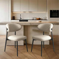 Upholstered Dining Chairs Set of 2, Mid Century Modern Kitchen Chairs by Aobalvn