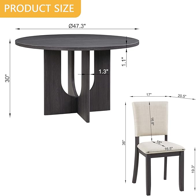 Ball & Cast 5 Piece Dining Table Set - Image 2