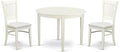 East West Furniture BOVA3-LWH-C 3 Piece Dining Room Furniture Set Contains a by EastWestFurniture