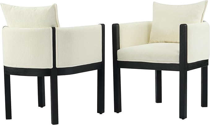 Christopher Knight Home Lucid Linen Upholstered Dining Chairs Set of 2 - Image 6