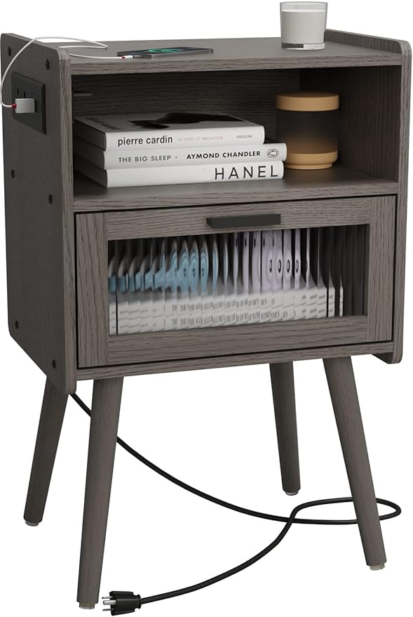 Mid Century Modern Nightstand by SOOWERY