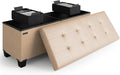 STORAGEBUD Storage Ottoman Bench by STORAGEBUD