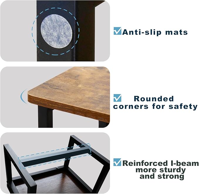 Step Stool for Adults & Kids, Holds up to 500Lb, 3 in1 Heavy Duty Sturdy Wooden - Image 5
