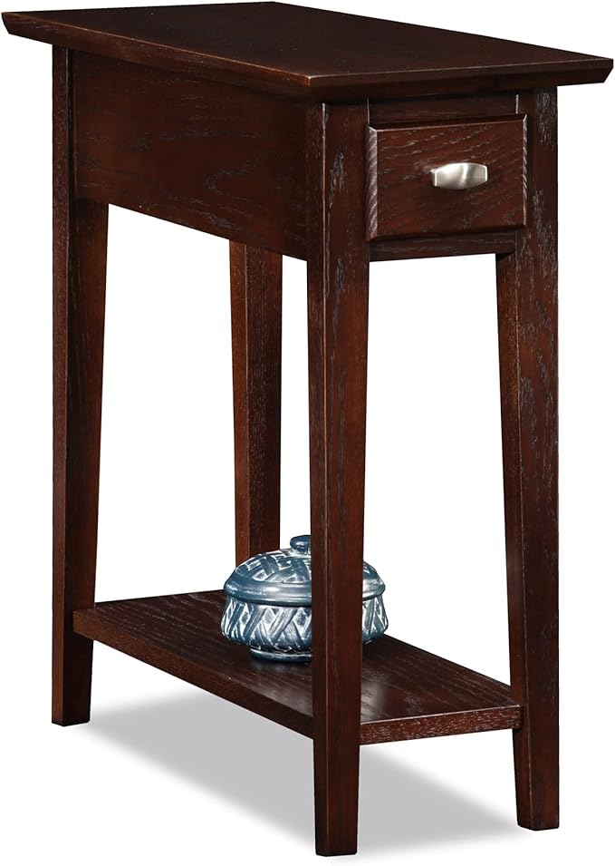 Leick Home 15 in Wide End Table, Solid Wood Construction, One Drawer, One Lower by LeickFurniture