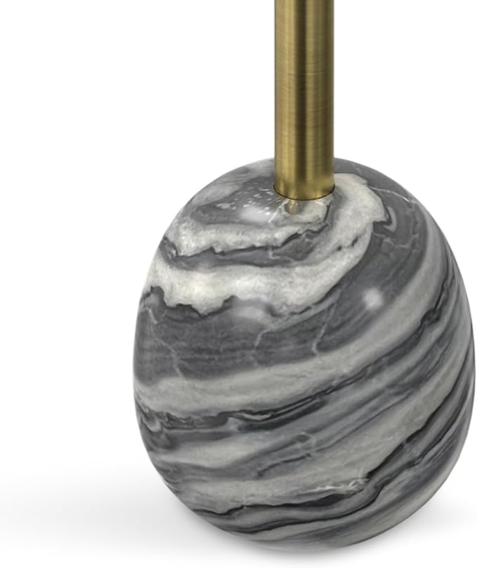 SIMPLIHOME Melene Modern Contemporary 12 inch Wide Metal Side Table in Gold/Grey - Image 8
